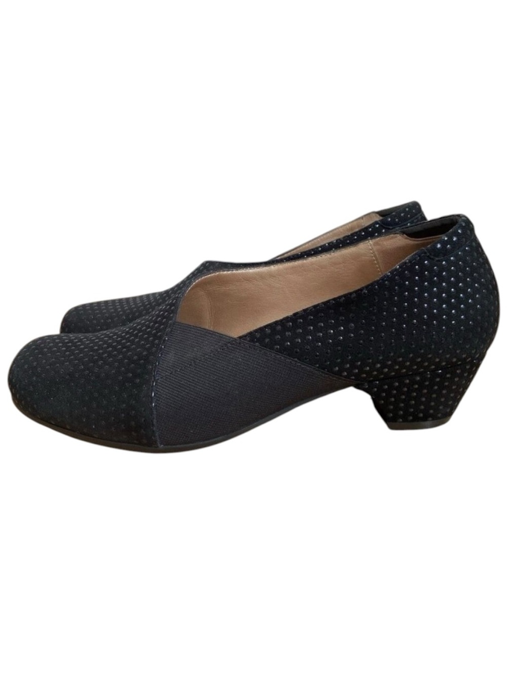 Beautifeel black women shoes comfortable & stylish office beaded shinny size 39